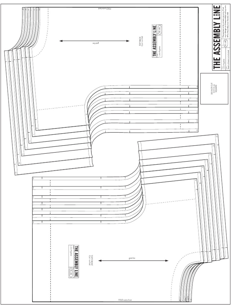 L601 Pyjamas A0 Sewing Pattern | PDF | Clothing | Textile Arts