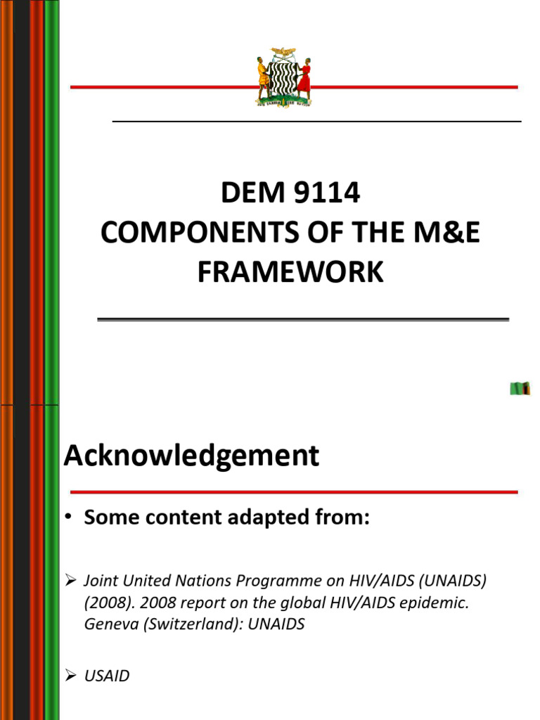 DEM 9114 - Components of The ME Framework | PDF | Goal | Violence ...