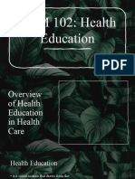 Health Education SCRBD