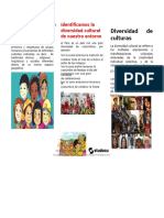 Triptico Diversidad Cultural en El Peru Los Procers PDF