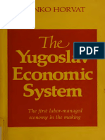 Yugoslav Economic System: Branko Horvat