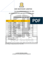 Eastern Refinery Limited: Specification of Superior Kerosine Oil (Sko) (As Approved by Bsti (Revised On March, 2002) )