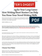 How Writing Short Stories Can Help You Hone Your Novel-Writing Skills - Writer's Digest - Writer's Digest