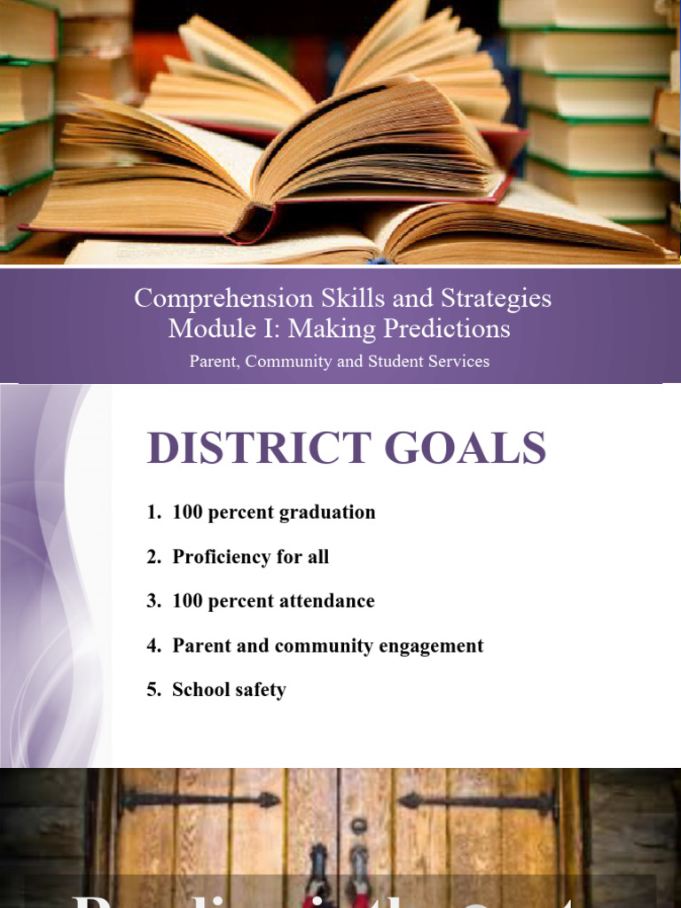 Making Predictions in Reading Strategies | PDF | Reading Comprehension ...