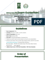 Techno 100 Midterm Exam Guidelines