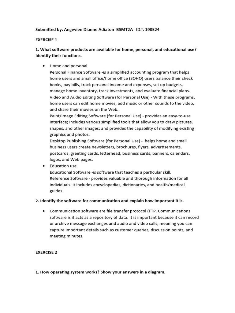Exercise 1 5 download free pdf computer keyboard computer data