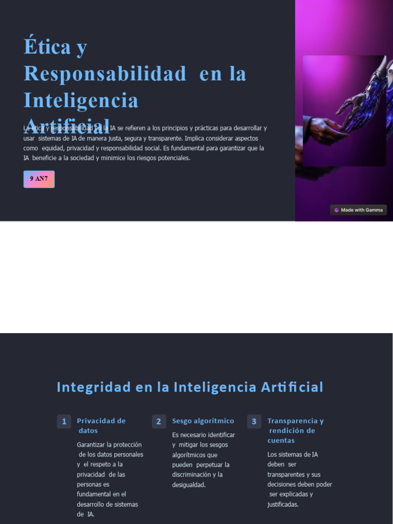 Ética y Responsabilidad en la IA | PDF | Inteligencia artificial ...