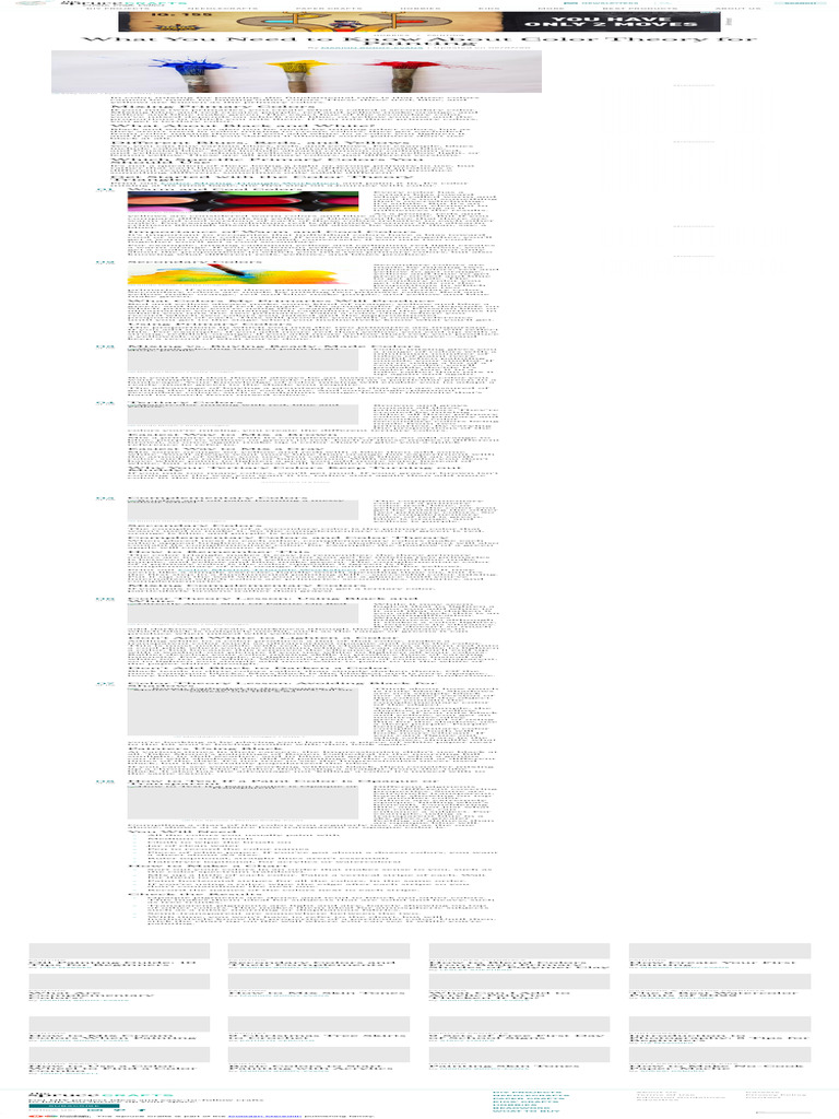 What You Need To Know About Color Theory For Painting | PDF | Color ...