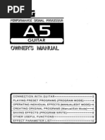 Download Korg A5 Manual by Citoyen_Grolandais SN72703740 doc pdf