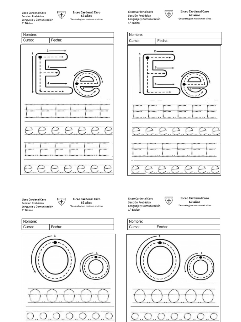 Vocales para Grafomotricidad | PDF | Estudios de idiomas extranjeros