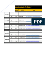 Horario de Asesoría T3 - Cálculo 2