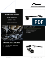 Front Subframe Brace Fitting Guide