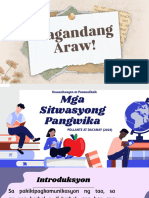 Mga Sitwasyong Pangwika