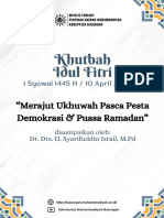 Khutbah Idul Fitri 2024 Muhammadiyah Bulungan