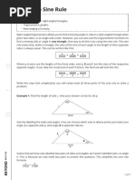 Using The Sine Rule