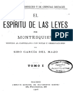 Montesquieu El Espiritu de Las Leyes T1 190k6