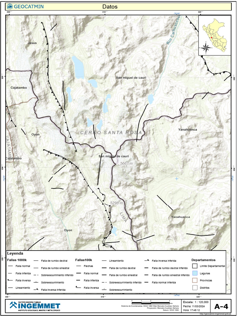 Fallas y Pliegues Geologicos 120000 | PDF | Tecnología geográfica ...