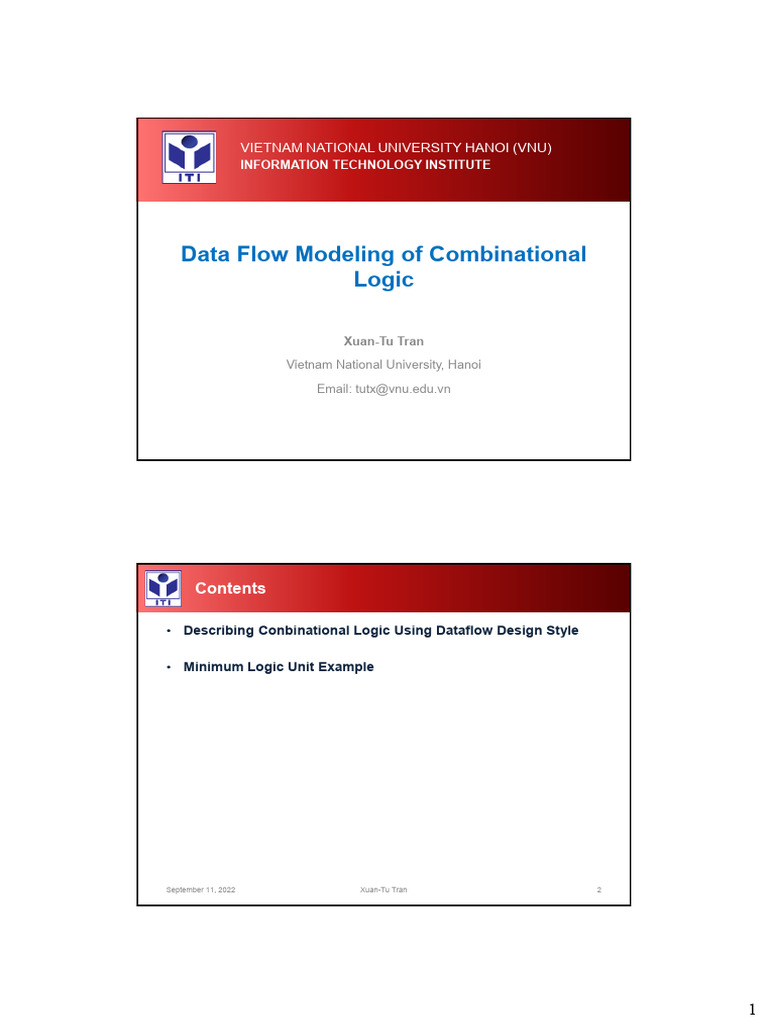 Data Flow Modeling in VHDL Logic | PDF | Vhdl | Electronic Design ...