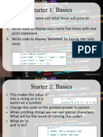 Python StarterActivities