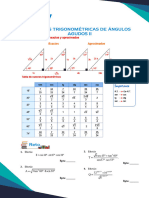 TEMA 7 - Razones Trigonométricas de Ángulos Notables