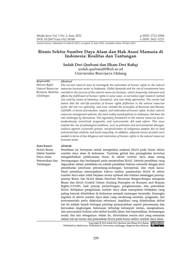 Indah Dwi Qurbani Dan Ilham Dwi Rafiqi 259-284 | PDF | Ilmu Sosial