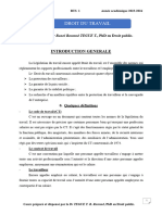 Droit Du Travail: Introduction Generale