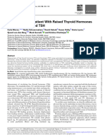 Approach To The Patient With Raised Thyroid Hormones and Nonsuppressed TSH