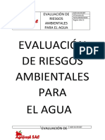 Evaluación de Riesgos Ambientales para El Agua