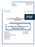 Expose Sur L'etude Sectorielle Et Preliminaire (Guide 1)