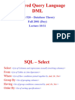 SQL DML