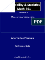 PROB AND STATS X Lecture 8