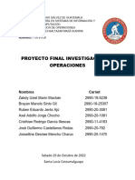 PROYECTO FINAL Investigacion de Operaciones