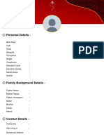 Hindu Marriage Biodata Format