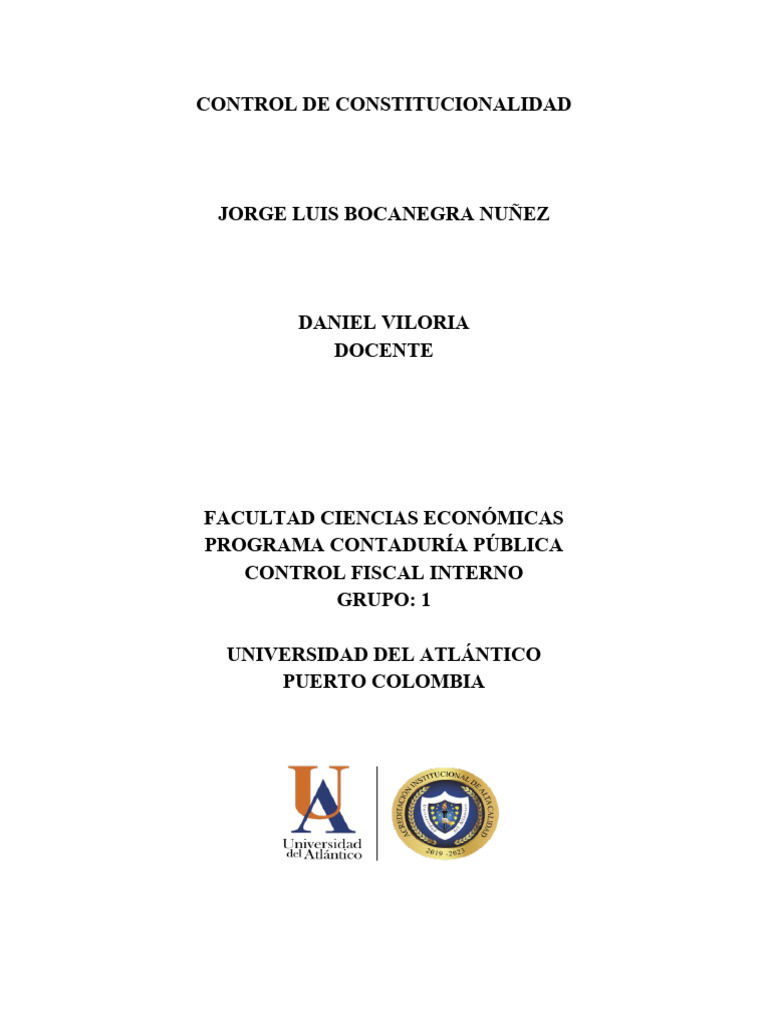 Control de Constitucionalidad en Colombia | PDF | Constitución | Democracia