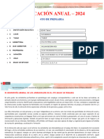 Planificación Anual 4° Grado