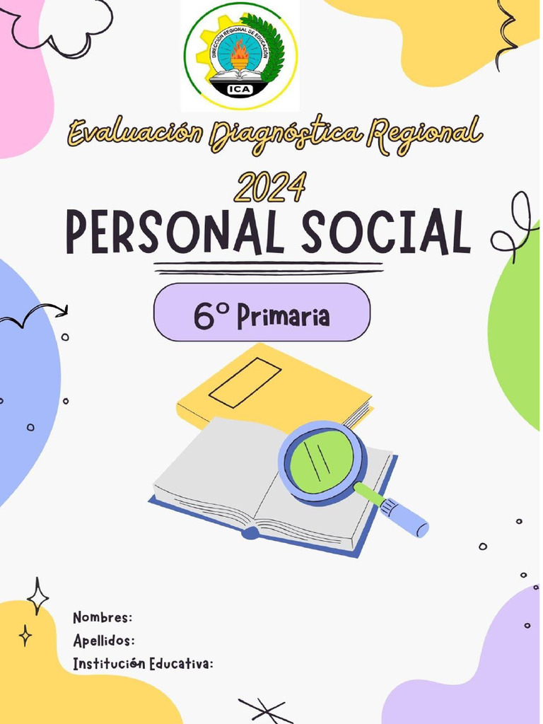 Evaluación Personal Social Sexto Grado | PDF | Residuos | Autoestima