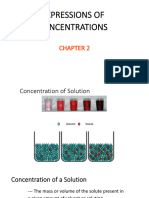 Expressions of Concentrations