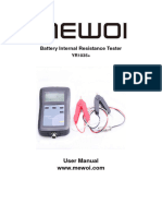 Battery Internal Resistance Tester: User Manual