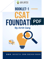 Csat Booklet Ias Setu 2024