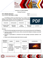 EPSC SCIENCE Activity 3 Earth Science Malapitan, Marnoel R. E23 6120