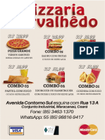 Pizzaria Carvalhêdo Cardápio Abril 2023