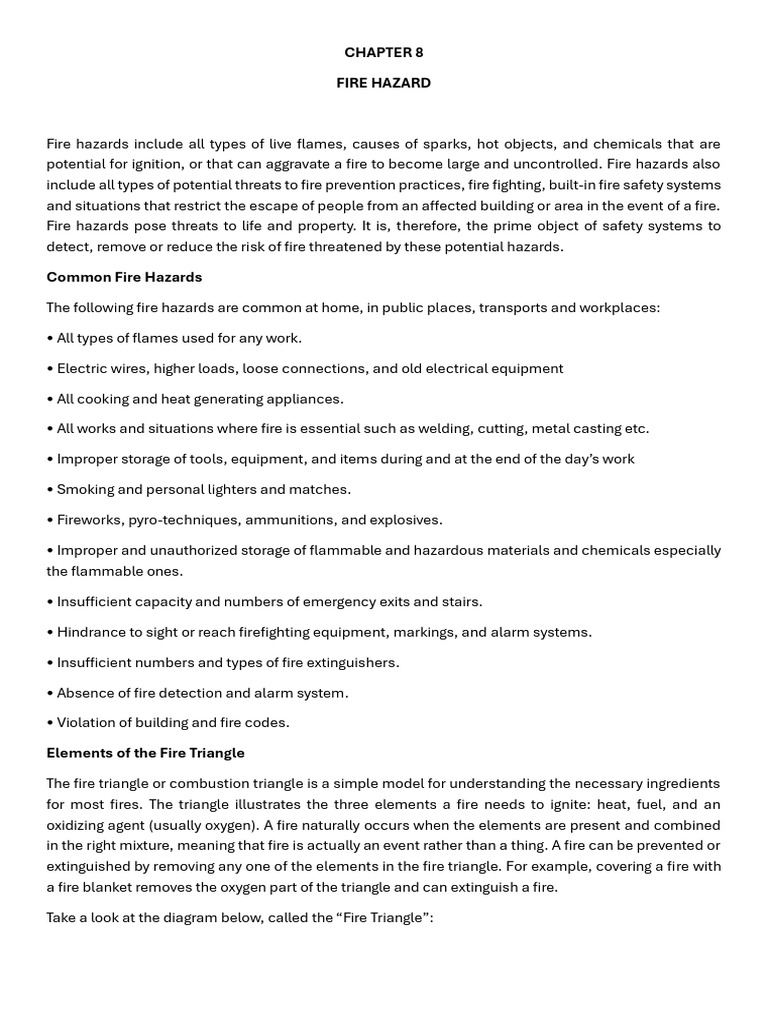 Understanding Fire Hazards and Safety | PDF | Fires | Fire Safety