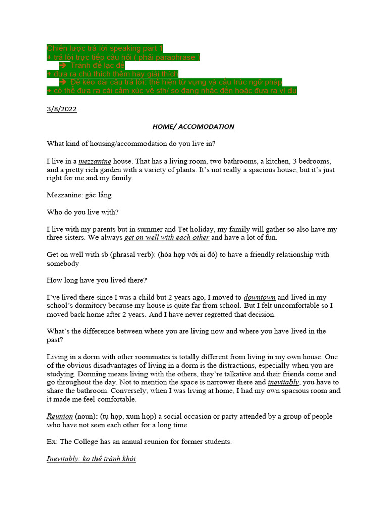 Speaking Part 1 Pdf