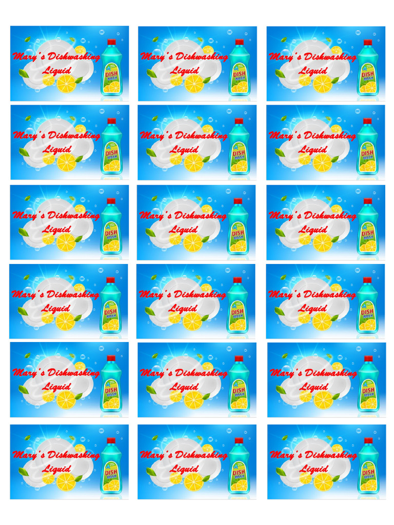 DISHWASHING LIQUID | PDF