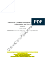 NHS FPX 5004 Assessment 4 Self-Assessment of Leadership, Collaboration, and Ethics