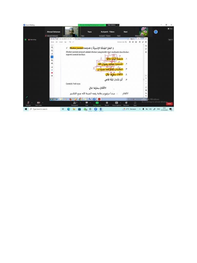 Penjelasan Bahasa Arab | PDF