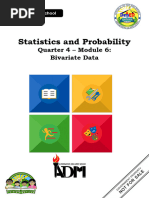 Statistics - Probability Q4 Mod6 Bivariate-Data