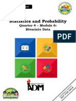 Statistics - Probability Q4 Mod6 Bivariate-Data