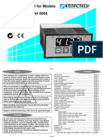 Operating Manual For Models Model 4004 / M Odel 5004: Programmable Load Cell Indicator / Controller
