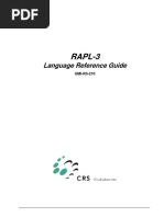 RAPL-3 Language Reference Guide